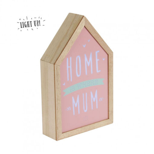 Picture of HOME IS WHERE MUM IS LIGHT UP BOX